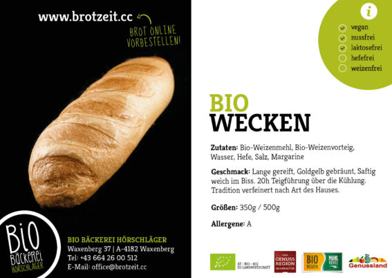 Weisser Wecken 500g