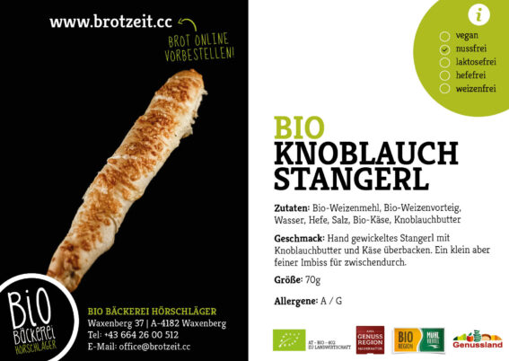 Knoblauchstangerl